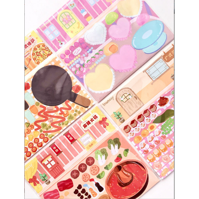 Sticker Goo Dán Trang Trí Dễ Thương Cho Bé Gái