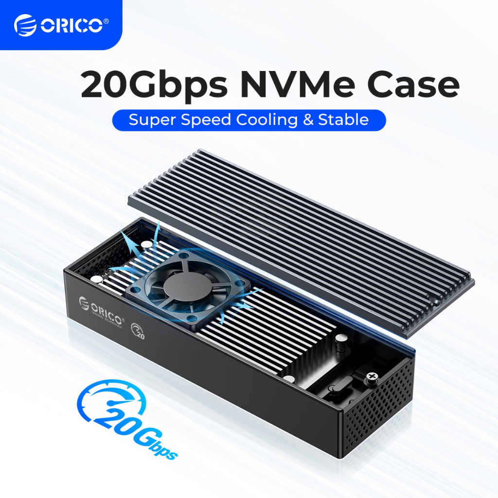 Hộp Đựng Ổ Cứng Di Động ORICO M2PVC3-G20 SSD LSDT 20Gbps M.2 NVME 2230 2242 2260 2280