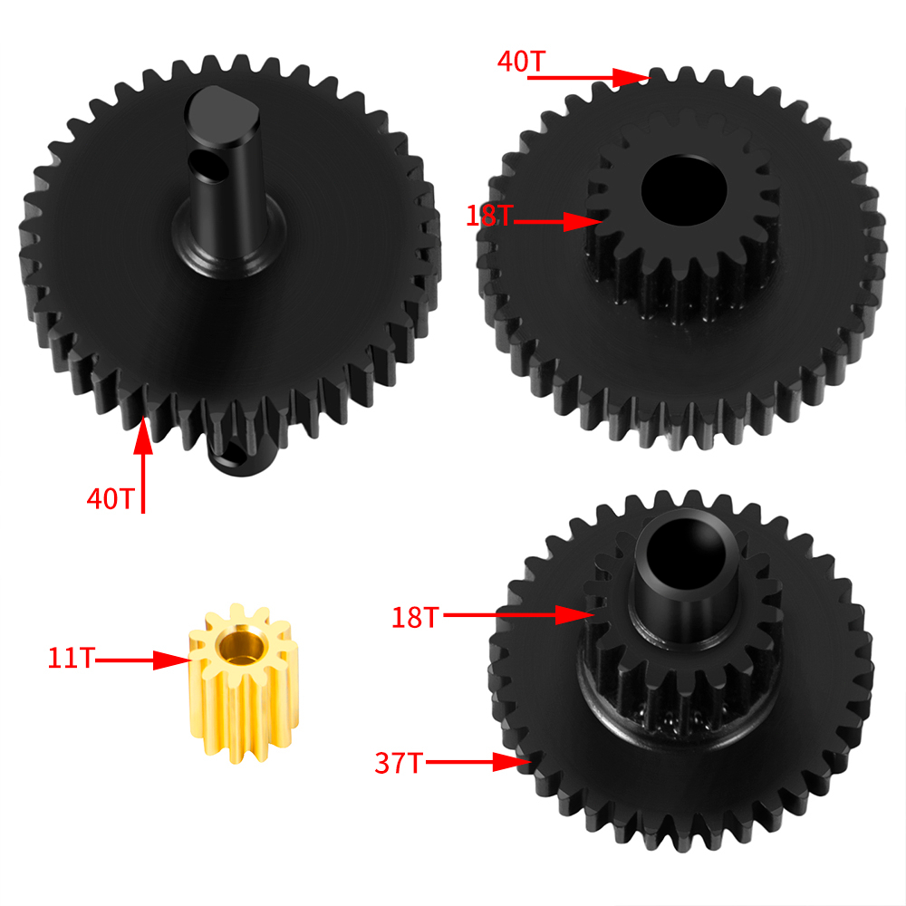 Bộ Bánh Răng Truyền Động Cho Xe Điều Khiển Crawler TRX4M Bronco Defender 1 / 18 16.6 / 1 & 9.7 / 1 & 40.3 / 1