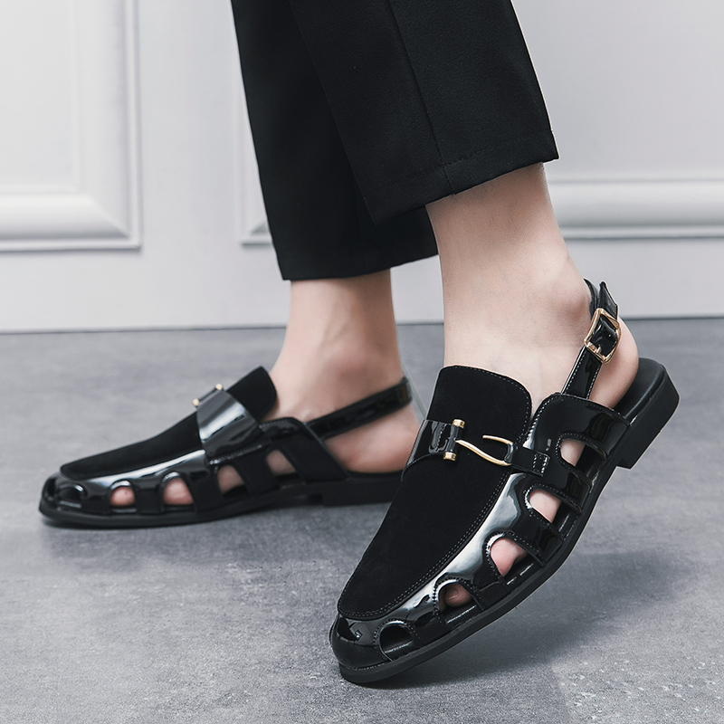 Giày Sandal Bằng Da Thoáng Khí Thời Trang Dành Cho Nam