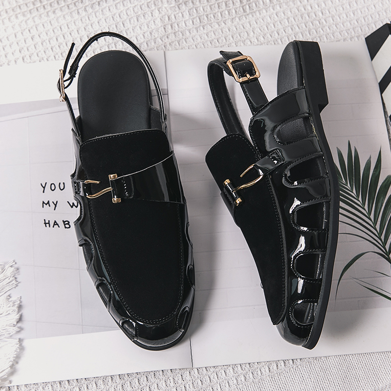 Giày Sandal Bằng Da Thoáng Khí Thời Trang Dành Cho Nam