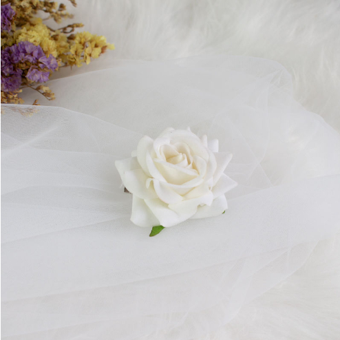 Kẹp Tóc Hình Hoa Hồng Đỏ Phong Cách Retro Cho Nữ