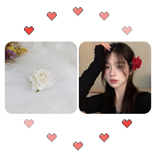 Kẹp Tóc Hình Hoa Hồng Đỏ Phong Cách Retro Cho Nữ