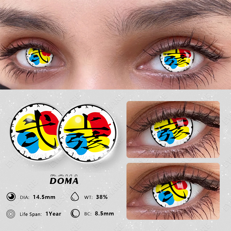 Set 2 Kính Áp Tròng Hoá Trang Nhân Vật Douma