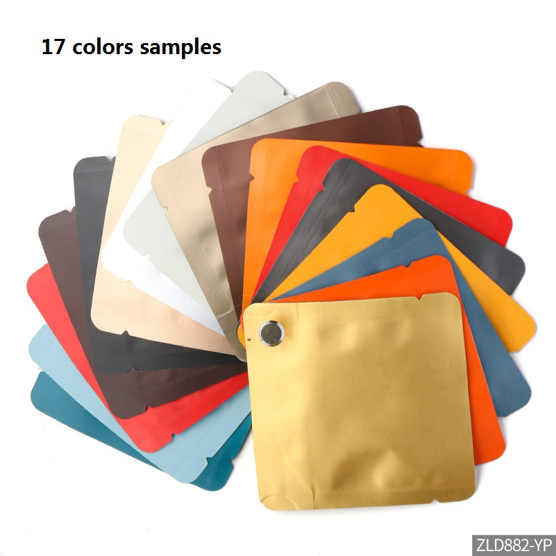 Set 100 Túi Lá Nhôm Đựng Trà / Cà Phê 80x80mm + 2cm 17 Màu Tùy Chọn