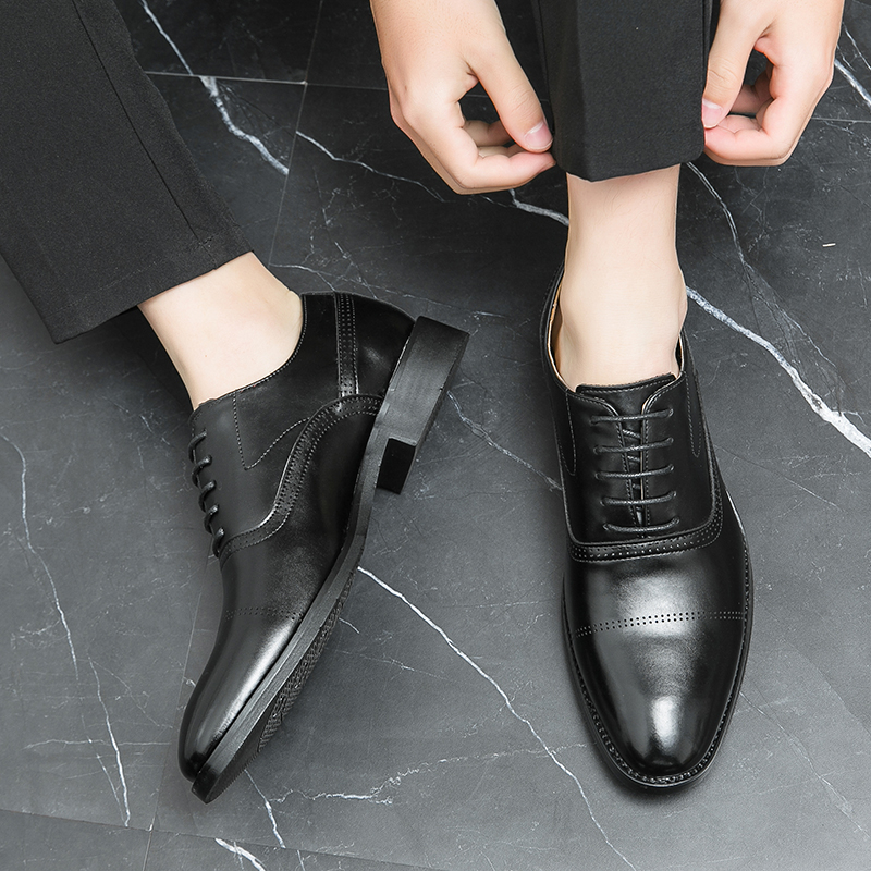 Giày Oxfords Brogues Chất Liệu Da Chống Trượt Thời Trang Cho Nam