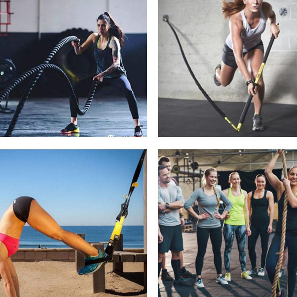 Bán hàng nóng Treo Tường Móc Miếng Lót Mắt Tấm Kim Loại Vòng Huấn Luyện Dây Xoay Tập Gym