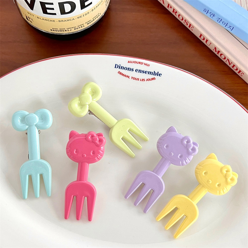 Set 2 Kẹp Tóc Hình Mèo Dễ Thương Cho Nữ