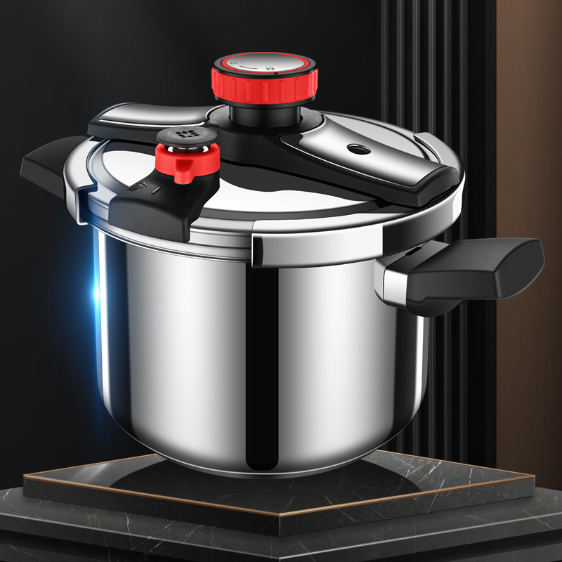 Nồi Áp Suất Nấu Ăn 6.3-Quart Bằng Thép Không Gỉ 304 An Toàn Cho Nhà Bếp Cảm Ứng Và Có Van Đóng Mở Dễ Dàng