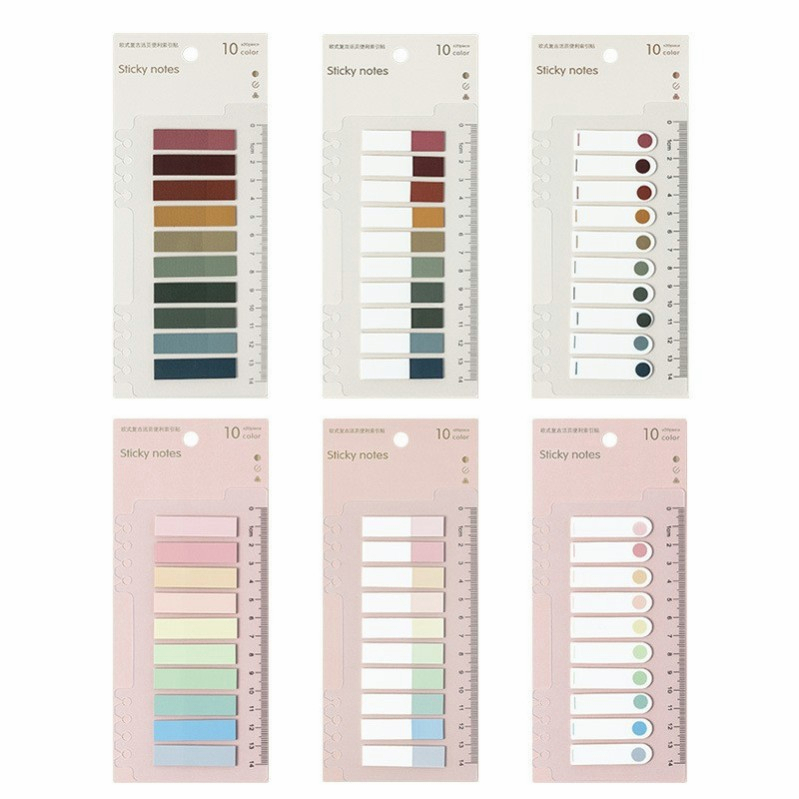 Giấy Dán Ghi Chú Màu Gradient Dễ Thương