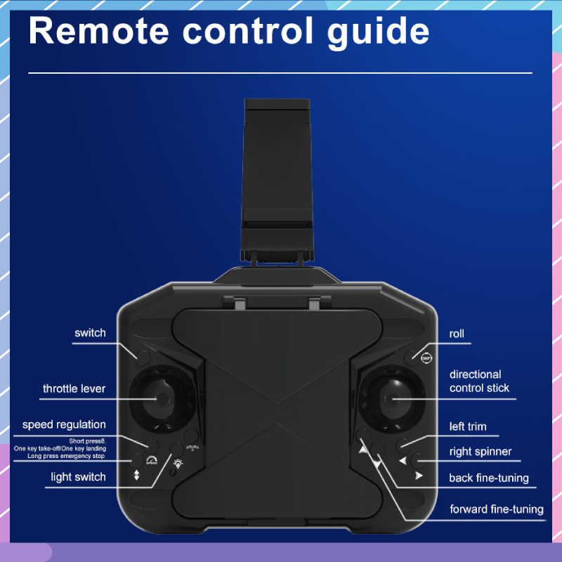 Máy Bay Điều Khiển Từ Xa 4K UAV-HD Kèm 3 Pin