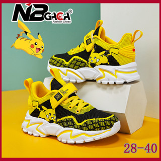 [NBGAGA] giày bé trai Giày Thể Thao Mặt Lưới Đơn In Hình Pikachu Hoạt Hình Cho Trẻ Em giày tập đi cho bé trai giày bé trai 7 tuổi