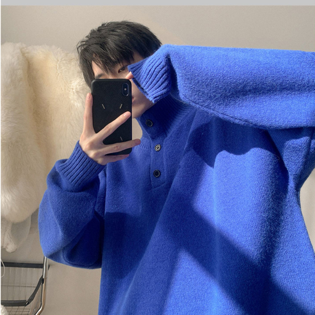 Áo Len Tay Dài Cổ Đứng Thời Trang Cho Nam