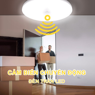  Đèn Led Âm Trần Cảm Biến Chuyển Động Đèn Trần Tròn Thông Minh 15 20 30W Cảm Biến PIR Đèn Ngủ Cho Cầu Thang Hành Lang Ban Công Tầng Hầm Nhà Vệ Sinh Bật Tắt Tự Động 