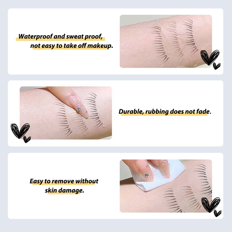 Bút Kẻ Mắt GECOMO Ngòi 0.02mm Chống Thấm Nước Cho Người Mới Bắt Đầu