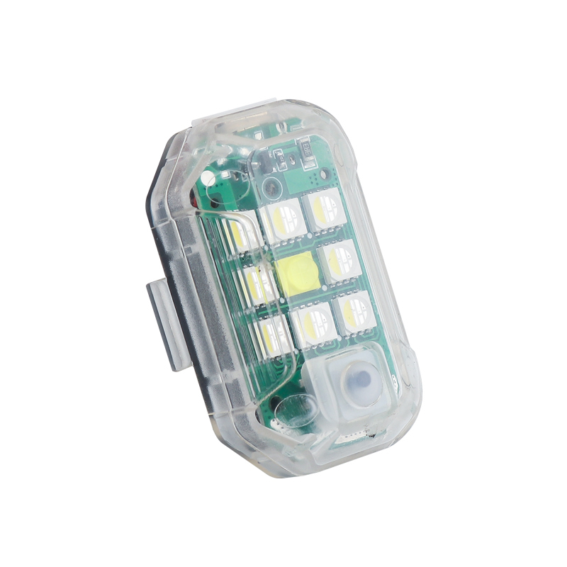 Đèn LED Cảnh Báo Có Điều Khiển Từ Xa 7 Màu Sắc Kèm Sạc Usb Tiện Dụng Cho Xe Hơi / Xe Máy