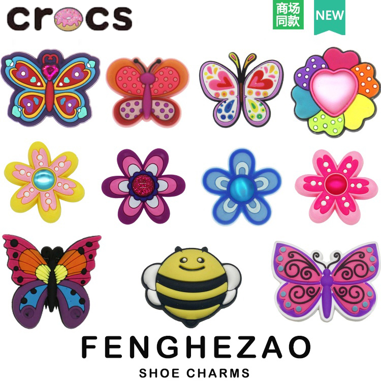 Giá Đỡ Giày Crocs jibbitz Chính Hãng Đính Hoa Sáng Tạo Phù Hợp Với Nữ