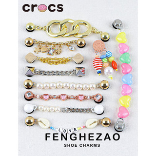Charm crocs Phụ Kiện Khóa Giày Crocs Jibbitz / Chuỗi Xích Kim Loại Chính Hãng DIY Sáng Tạo Phù Hợp Với Giày Crocs Cho Nữ charm dép crocs charm gắn dép charm gắn dép cross sticker gắn dép cross charm cross charm dép cross hình gắn dép cross dép gắn sticker