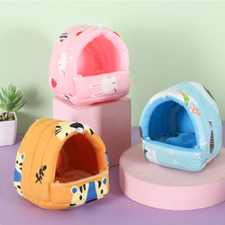  Hamster Giường Cotton Tổ Thú Cưng Nhỏ Mùa Đông Ấm Áp Làm Dày Tổ Thú Cưng Đồ Dùng Sống Vẹt Giường Ngủ Mềm Thỏ Chuột Lang Tổ Hamster Nhà Lồng Mini Dễ Thương Thoải Mái Ấm Áp 