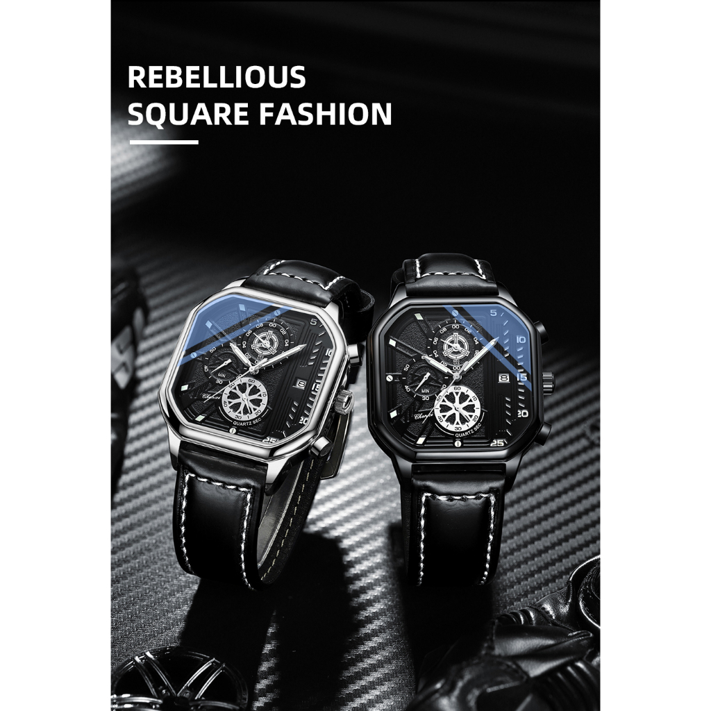 Đồng Hồ Nam CHENXI Chống Nước Với Dây Đeo Da Cao Cấp