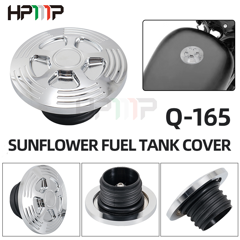 Nắp Đậy Bình Nhiên Liệu CNC Dành Cho Xe Mô Tô Harley Davidson Softail Dyna Road King Sportster 883 1200
