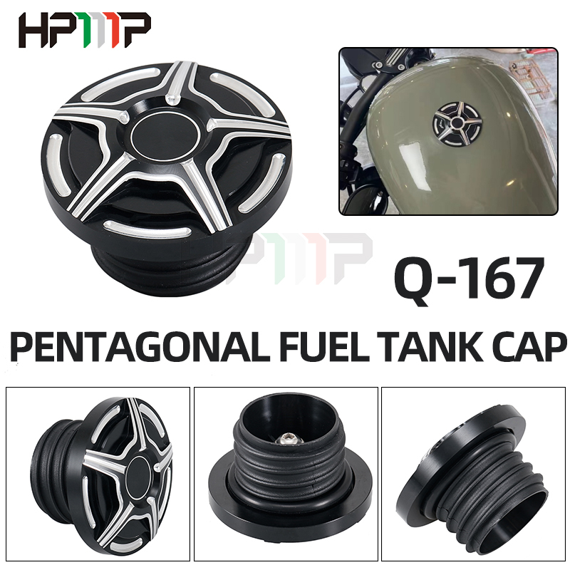 Nắp Đậy Bình Nhiên Liệu CNC Dành Cho Xe Mô Tô Harley Davidson Softail Dyna Road King Sportster 883 1200