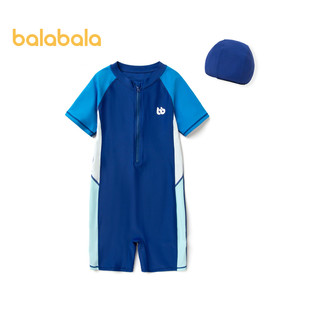 Balabala Bộ Đồ Bơi Liền Thân Phối Màu Tương Phản Thời Trang Mùa Hè Cho Bé Trai