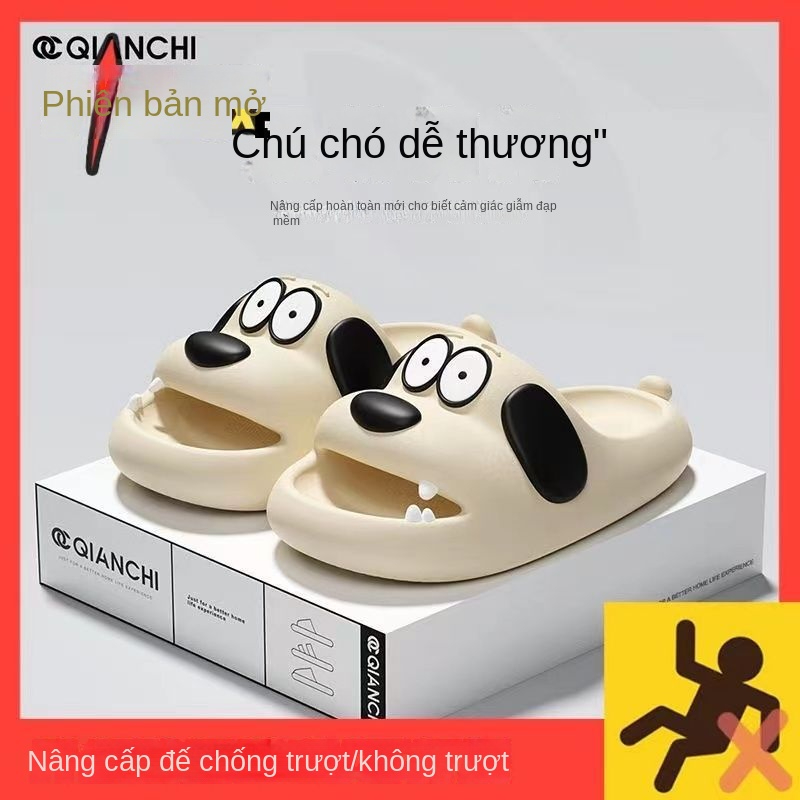 Dép Đi Trong Nhà Đế Dày Chống Trượt Thoải Mái In Hình Chó Pug Hoạt Hình Thời Trang Mùa Hè Cho Cặp Đôi