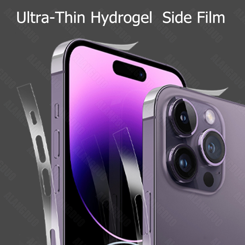 Phim Dán TPU Hydrogel Siêu Mỏng Trong Suốt Cho iPhone 14 13 12 Pro Max Mini Plus 14Pro 13Pro 12Pro Max 13Mini 12Mini 14Plus