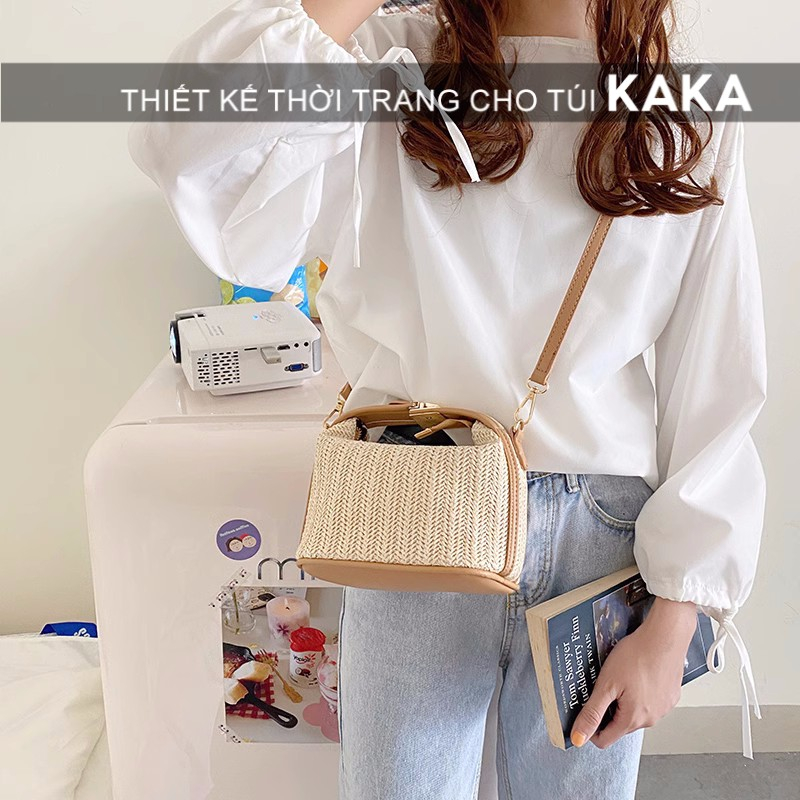 Túi Rơm Đeo Chéo Phong Cách Hàn Quốc Thời Trang 2023 Cho Nữ