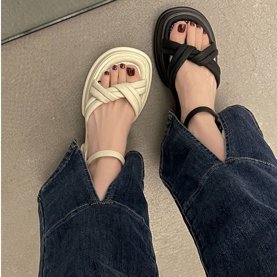 FEIJIANU dép sandal nữ giày sandal nữ dép đế cao đi biển Thoải Mái Xinh Xắn 28Z23071319