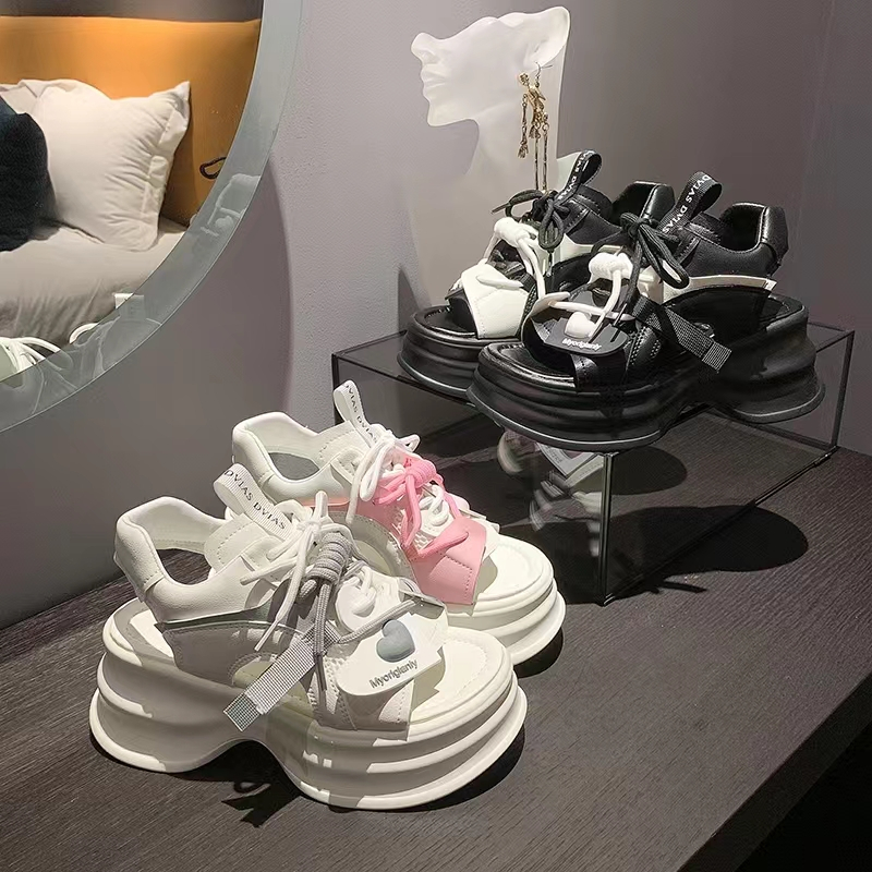 FEIJIANU dép sandal nữ giày sandal nữ dép đế cao đi biển Thoải Mái Xinh Xắn 28Z23071403