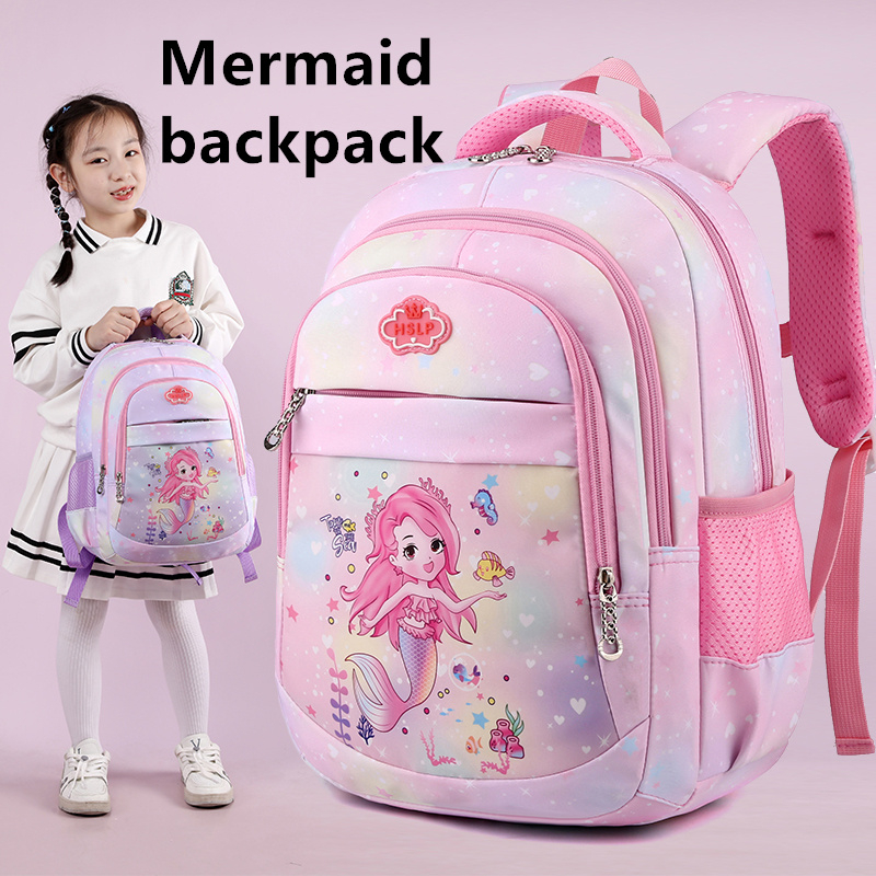 Ba lô trẻ em chất lượng cao cho bé gái nàng tiên cá bagpack nàng tiên cá ba lô cho phụ nữ Nylon bagp