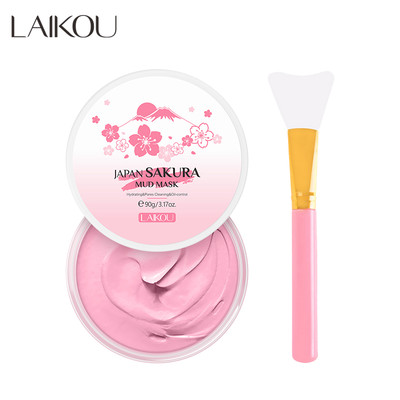 Set Mặt Nạ Bùn LAIKOU Sakura 90g Làm Sạch Sâu Lỗ Chân Lông