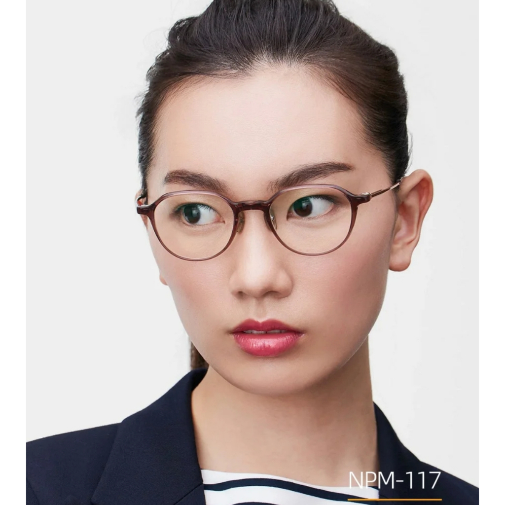 Mắt Kính Hình Vương Miện Bằng Titan Phong Cách Mới 2023 NPM117 Myopia Thời Trang Thường Ngày Cho Nữ 999.9
