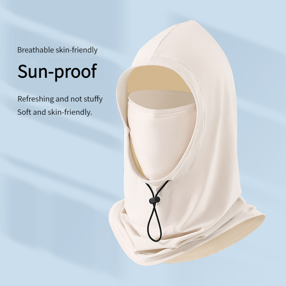 Mũ Che Nắng Bằng Lụa Lạnh Mỏng Thoáng Khí Thấm Hút Mồ Hôi Toàn Diện
