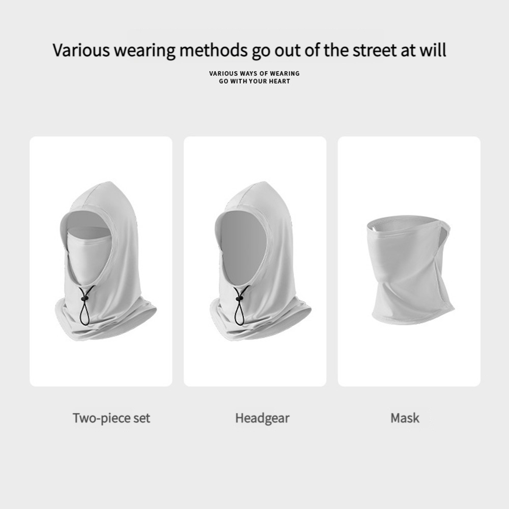 Mũ Che Nắng Bằng Lụa Lạnh Mỏng Thoáng Khí Thấm Hút Mồ Hôi Toàn Diện