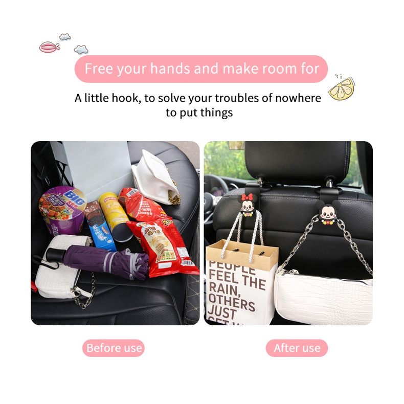 Móc Treo Đồ / Móc Treo Ghế Ngồi Xe Hơi Hình Nhân Vật