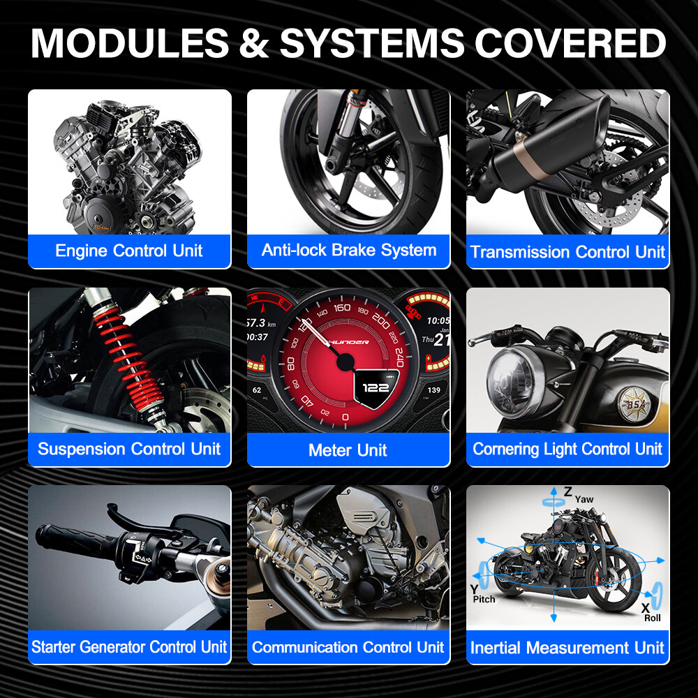 MOTO 100 Máy Quét OBD2 Cho Xe Máy ECU ABS động cơ