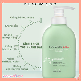 Combo dầu gội, dầu xả nước hoa muối biển Flowery LADY 500ml