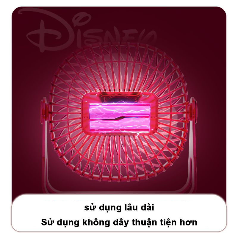 Quạt Sạc USB Để Bàn Họa Tiết Disney Xinh Xắn Tắt tiếng sử dụng lâu dài Thích hợp cho gia đình/văn phòng/ký túc xá
