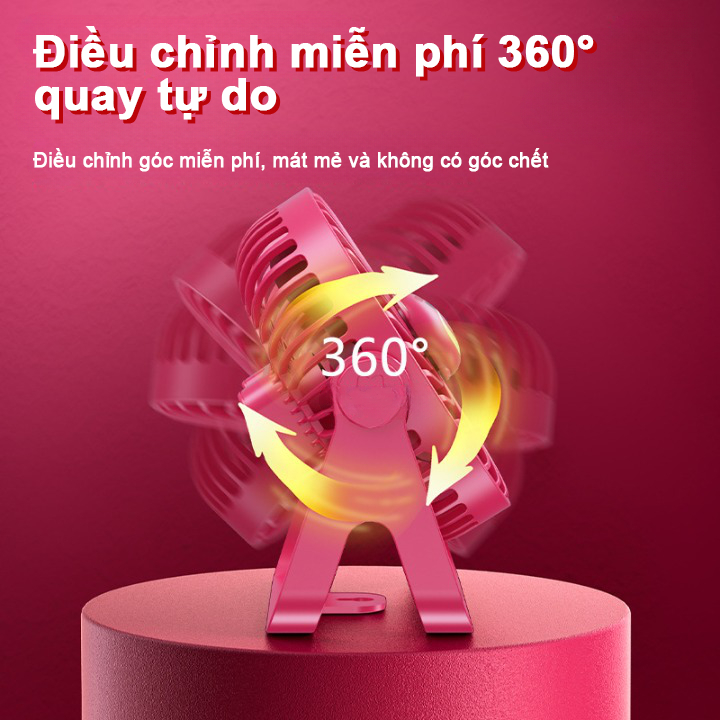 Quạt Sạc USB Để Bàn Họa Tiết Disney Xinh Xắn Tắt tiếng sử dụng lâu dài Thích hợp cho gia đình/văn phòng/ký túc xá