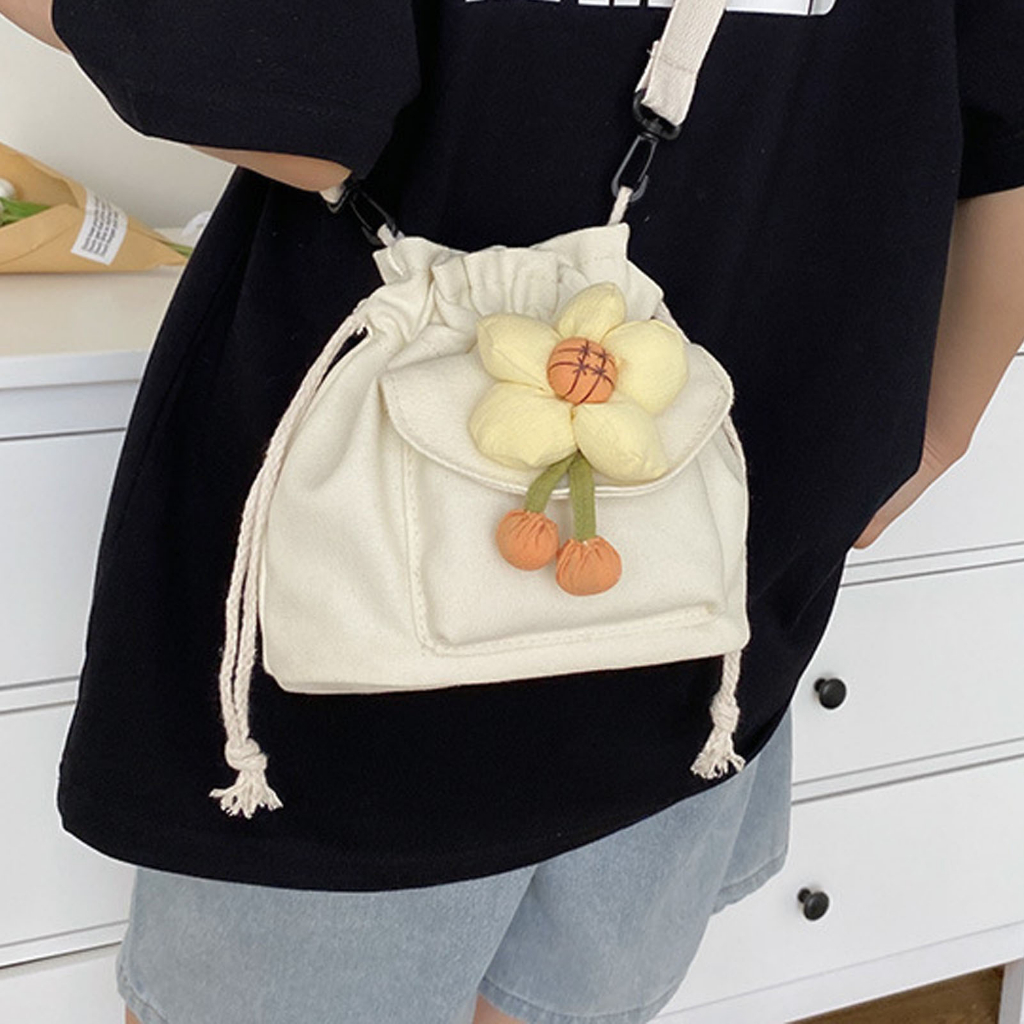 Có thể bán buôn Túi xô xách tay Dây đeo dài Vải bố Ví vai đơn rút cho Du lịch Dự tiệc