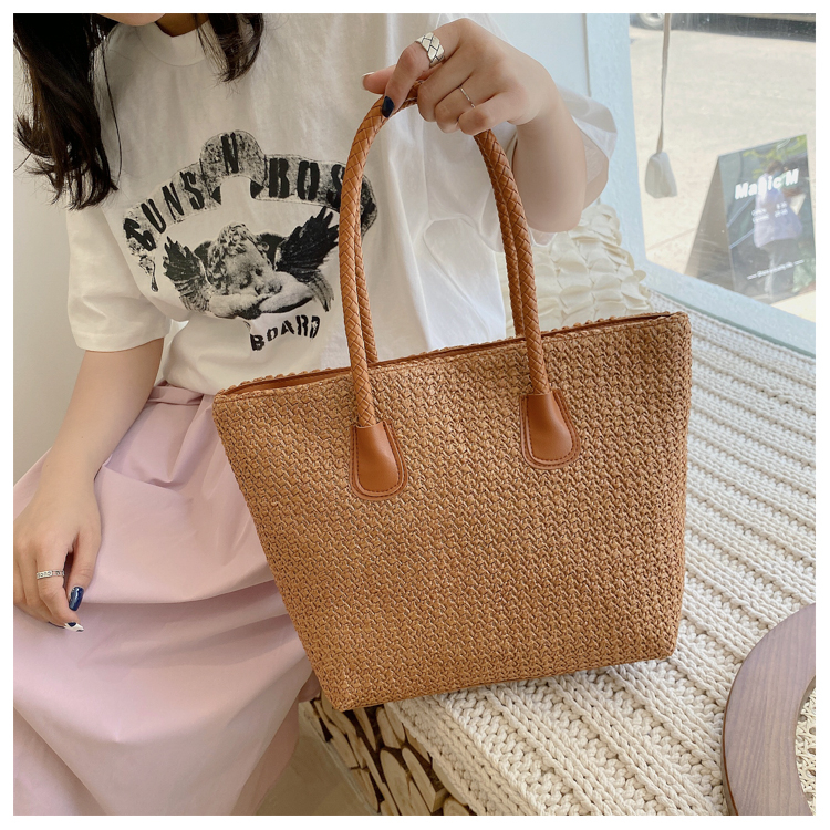 Molisa túi cói đi biển Túi xách nách dễ phối cho nữ 2023 NEW L21T182