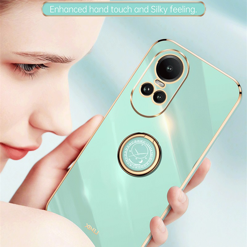 Ốp Điện Thoại Silicone Mềm Mạ Bóng Cho OPPO Reno 10 Pro 5G Reno10 Pro +