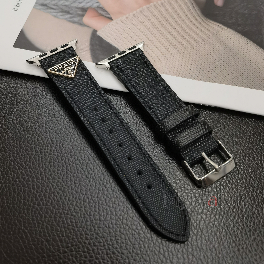 Dây Đeo Đồng Hồ Bằng Da Mỏng Thời Trang Sáng Tạo Cho iWatch series 8 7 6 SE 5 4 3 2 1 40mm 41mm 44mm 45mm 42mm 38mm 49mm