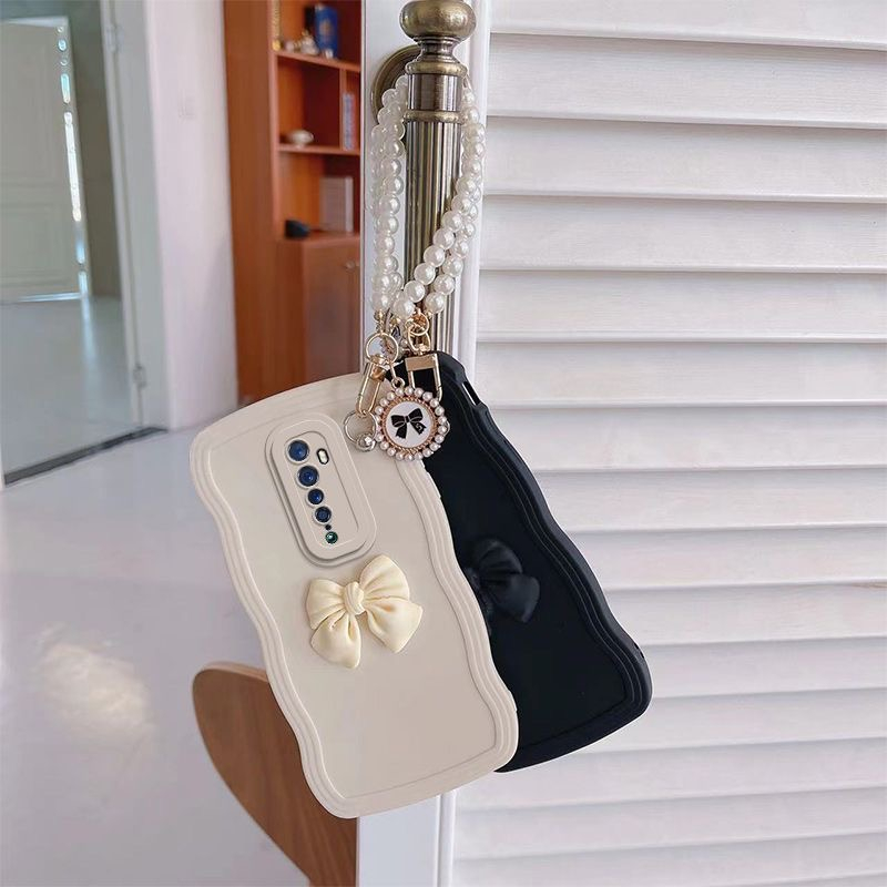 Ốp Điện Thoại Hình Cô Gái Gắn Nơ Dễ Thương Cho OPPO Reno2F Reno2Z OPPO Reno Reno2 Reno3 RenoZ Reno5