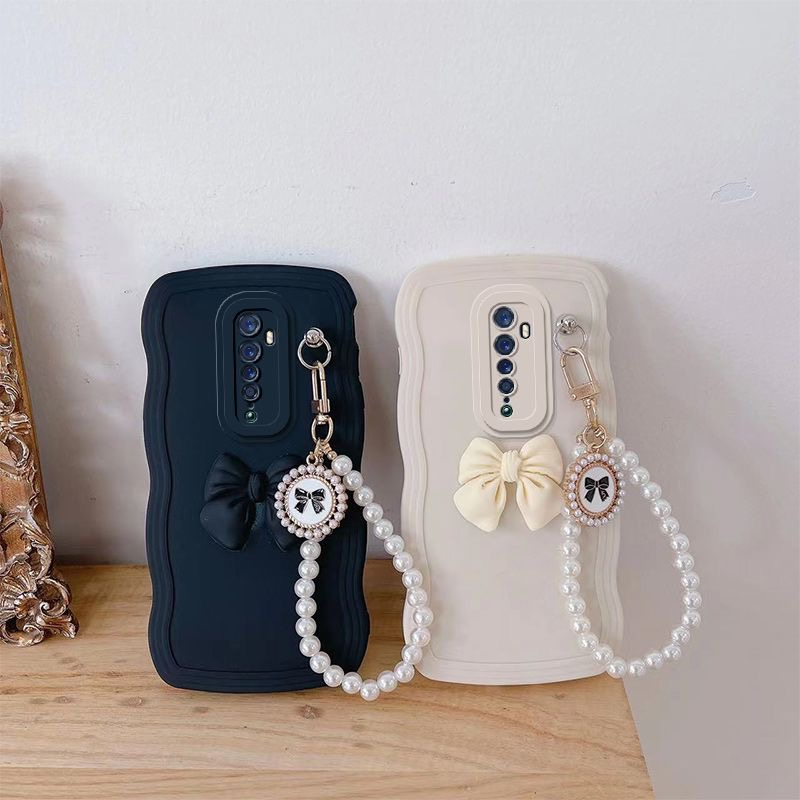 Ốp Điện Thoại Hình Cô Gái Gắn Nơ Dễ Thương Cho OPPO Reno2F Reno2Z OPPO Reno Reno2 Reno3 RenoZ Reno5