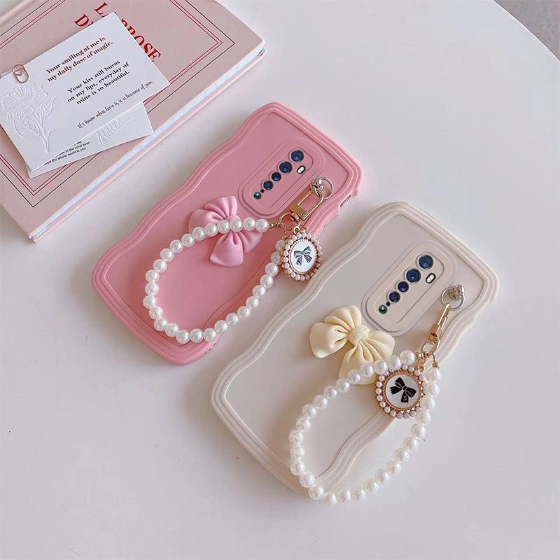 Ốp Điện Thoại Hình Cô Gái Gắn Nơ Dễ Thương Cho OPPO Reno2F Reno2Z OPPO Reno Reno2 Reno3 RenoZ Reno5