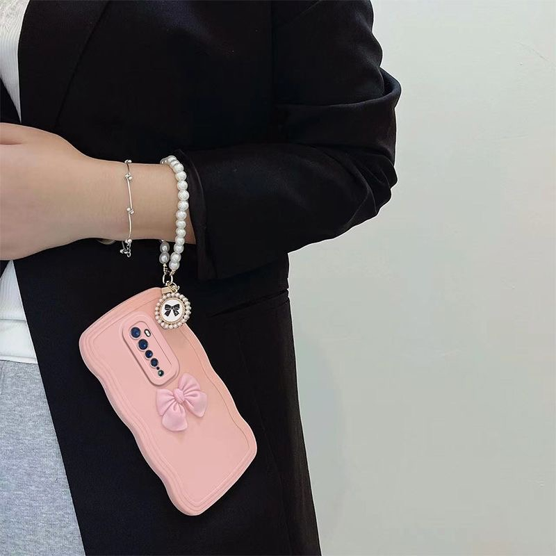 Ốp Điện Thoại Hình Cô Gái Gắn Nơ Dễ Thương Cho OPPO Reno2F Reno2Z OPPO Reno Reno2 Reno3 RenoZ Reno5